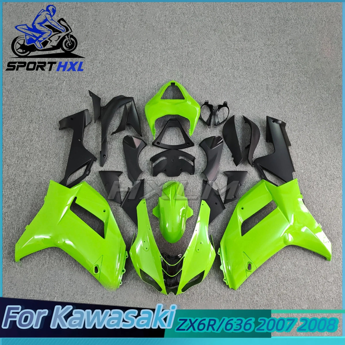 The ABS For Kawasaki Ninja 636 ZX-6R 2007 2008 Motorcycle Plastic Body Panel Fairings ZX6R 07 08 Sportbike Fairing Kit