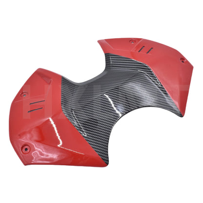 For Ducati Streetfighter V4 Real Carbon Fiber Front Fuel Gas Protection Battery Covers With titanium Mounting Screws Accessory HXLMOTOR
