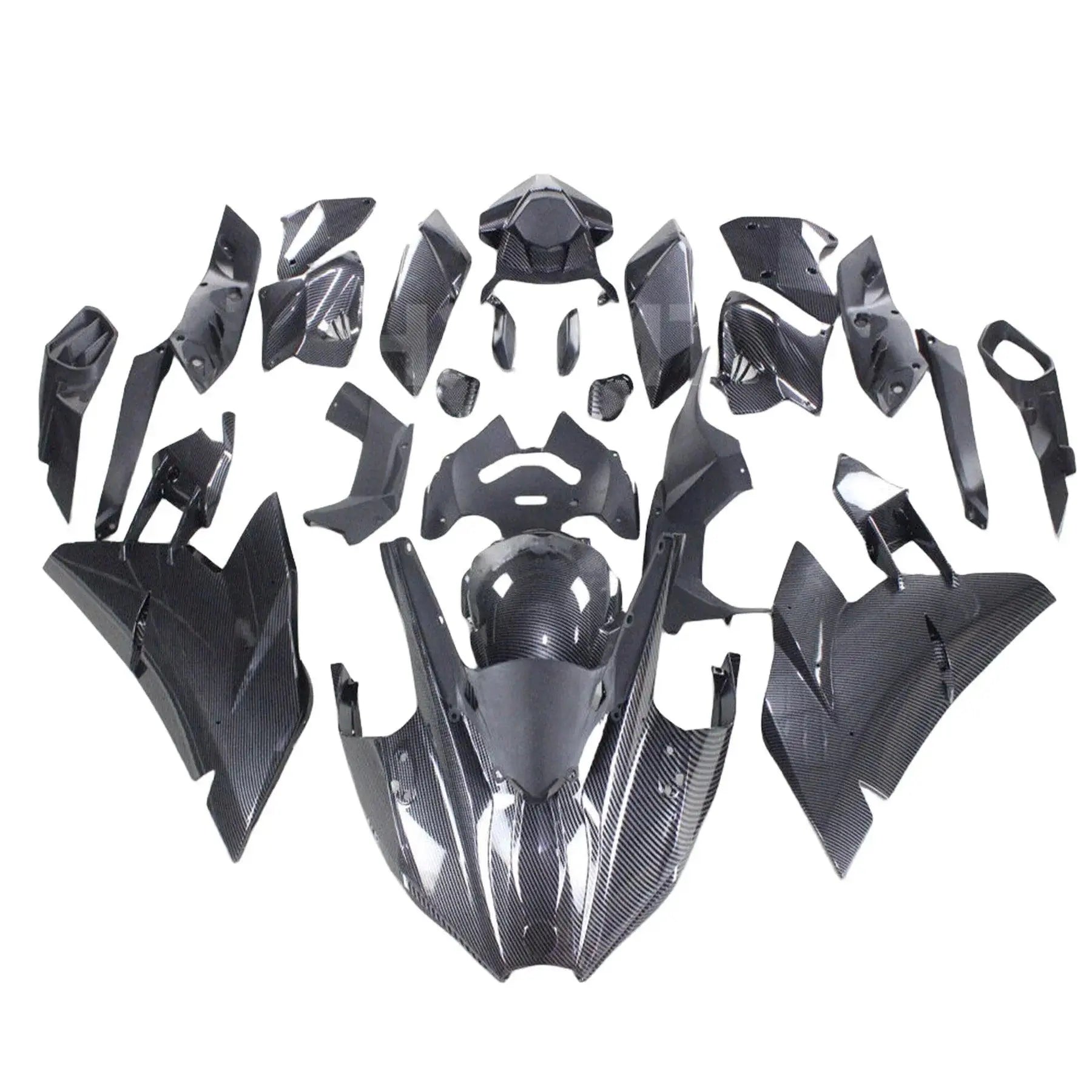 For KAWASAKI NINJA H2 H2R 2015-2023 Carbon Fiber Body & Frame Covers Full Fairing Kit Motorcycle Accessories Twill Gloss HXLMOTOR
