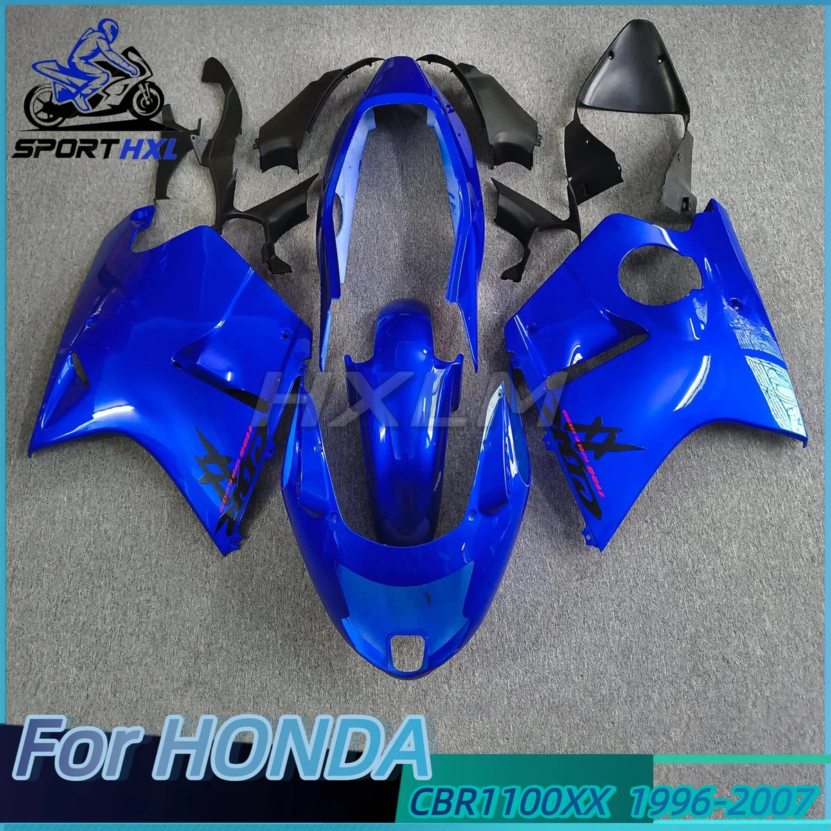 For HONDA CBR1100XX 1997 1998 1999 2000 2003 CBR 1100XX 97-07 Injection Dark Blue Bodywork Set Motorcycle Fairing Parts