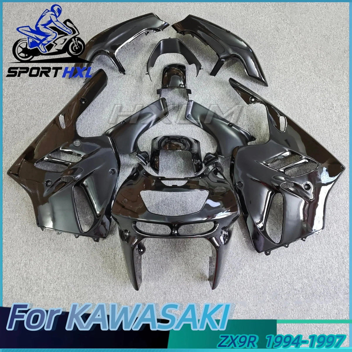 Fit For Ninja ZX9R 1994 - 1997 Motorcycle Fairing Bodywork Panel Kit Black ZX-9R ZX 9R 1995 1996 94 95 96 97