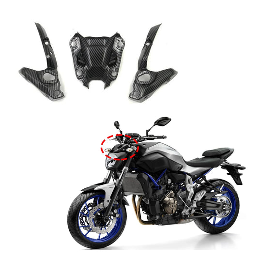 For YAMAHA 2014 2015 2016 2017 FZ07 MT07 Headlight Windshield Turn Signal Fairing Carbon Fiber Paint HXLMOTOR