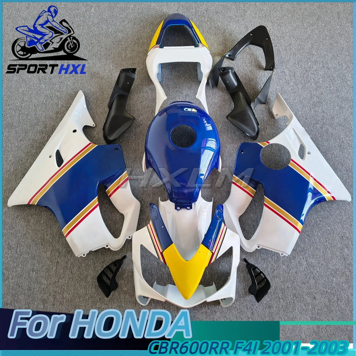 ABS For CBR F4i 2001 - 2003 Motorcycle Fairing CBR600F4i 01 Black Red Fairings CBR 600 2002 Plastic Fairings Unpainted