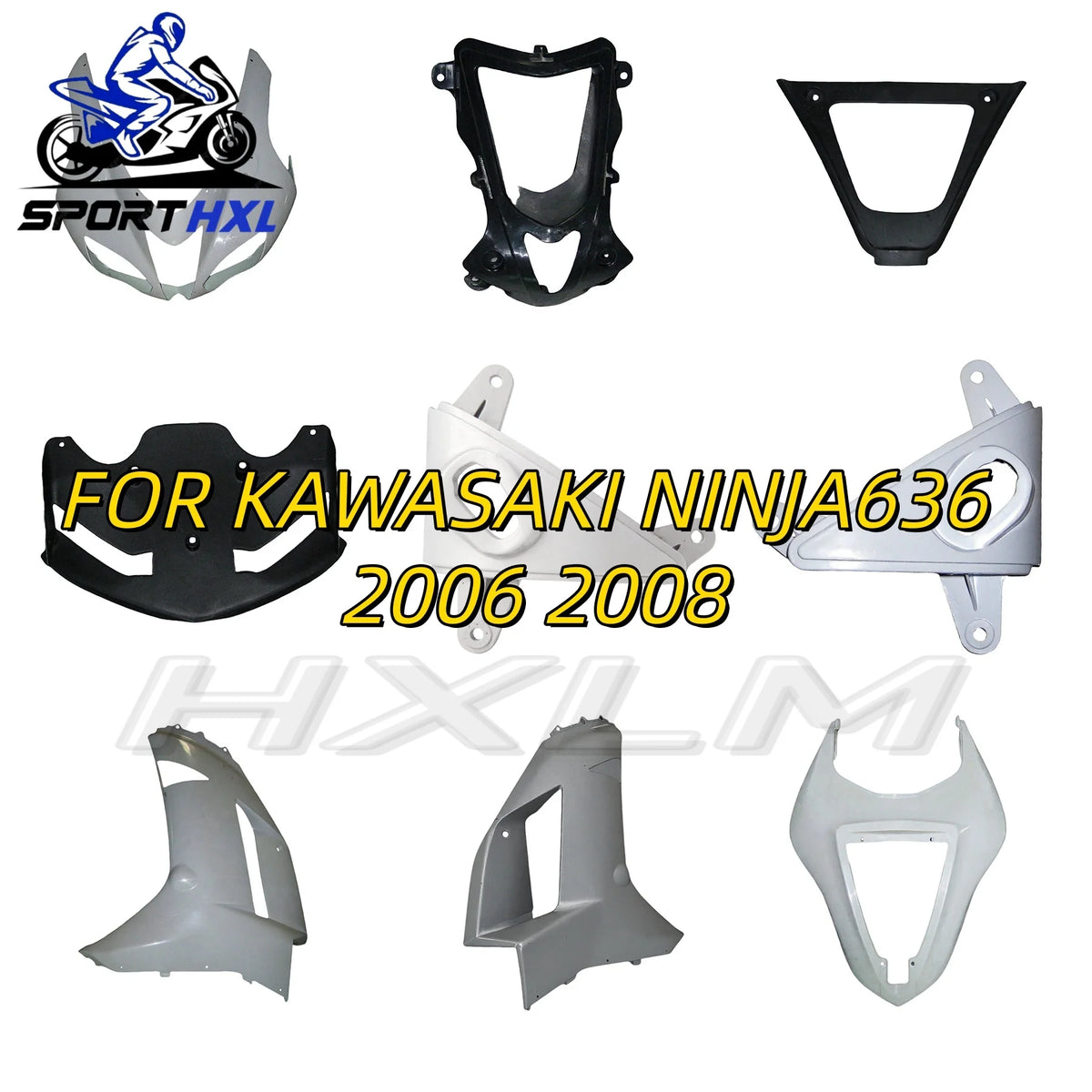 Quality ABS Plastic Unpainted Rear Tail Cowl Fairing Cover Fit For Kawasaki Ninja ZX-6R 2007 2008 636 ZX6R Pre-Drilled Holes