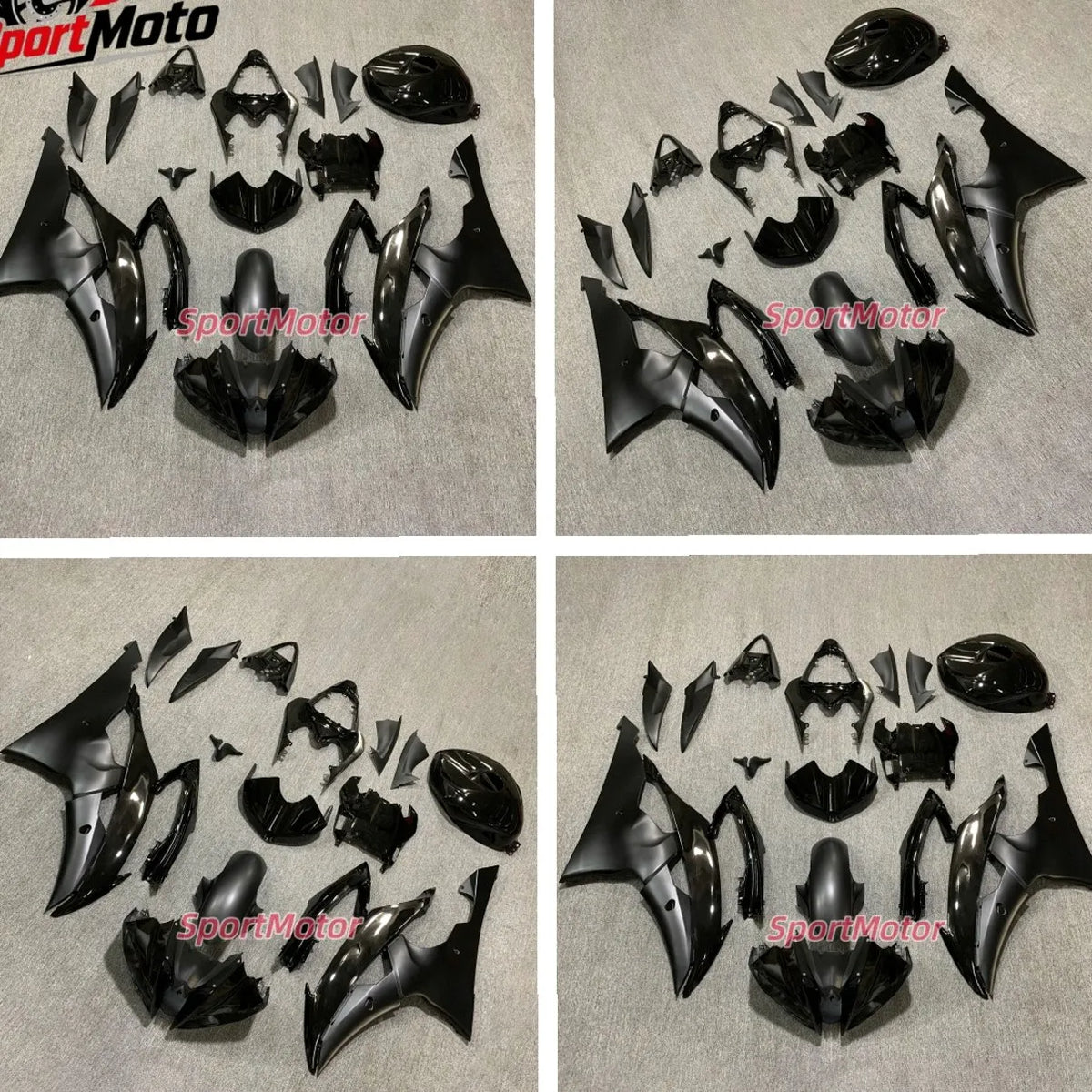 Racing Spec Fairing Set Fit For Yamaha YZFR6 2008-2016 Front Fender Upper Mid Rear Panel Tail Inner Wings Cowl Belly Pan Under T