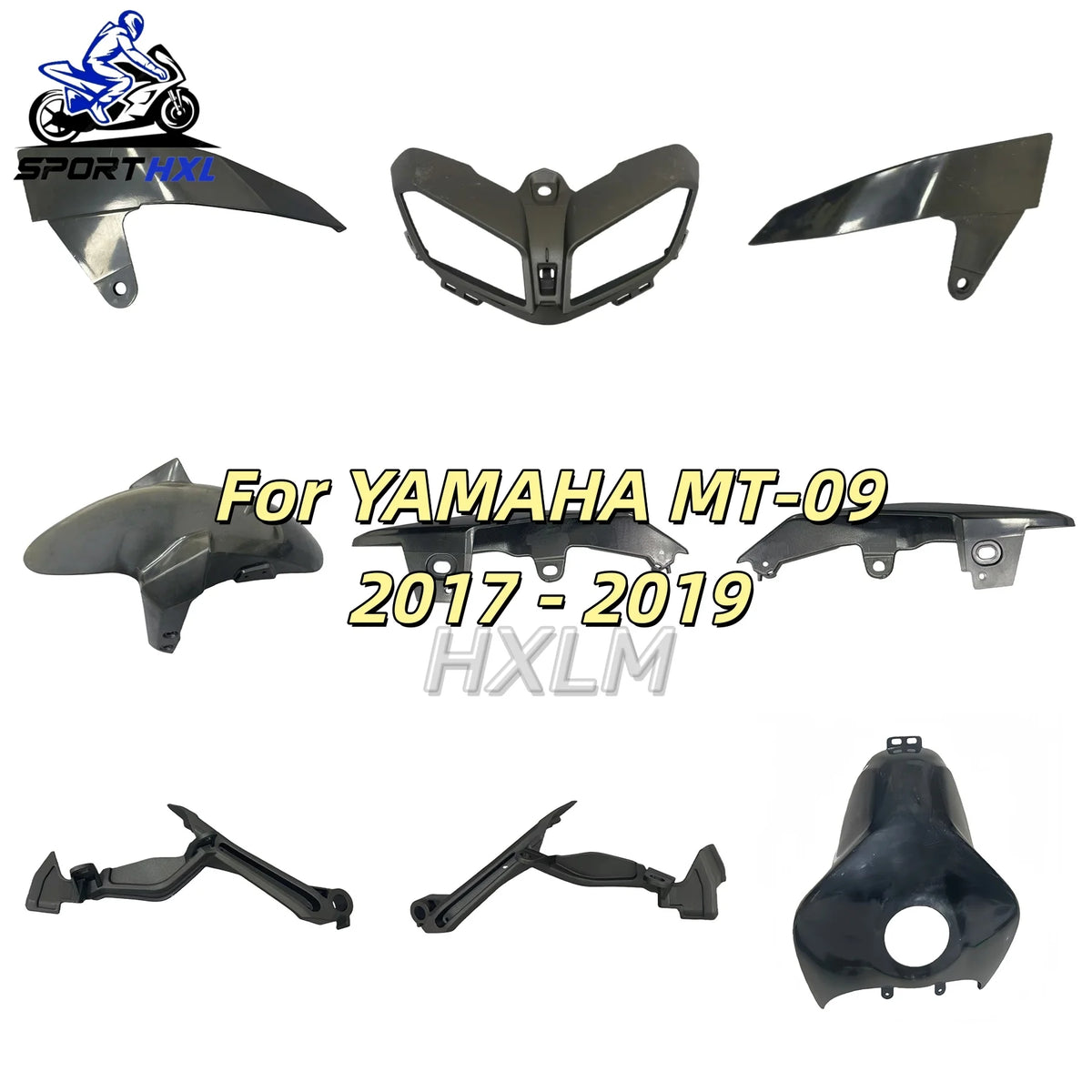 New MT09 FZ09 Unpainted Full Fairing Injection Bodywork Kit Cowl Panel Cover ABS Fit For YAMAHA MT-09 FZ-09 2017 2018 2019 2020