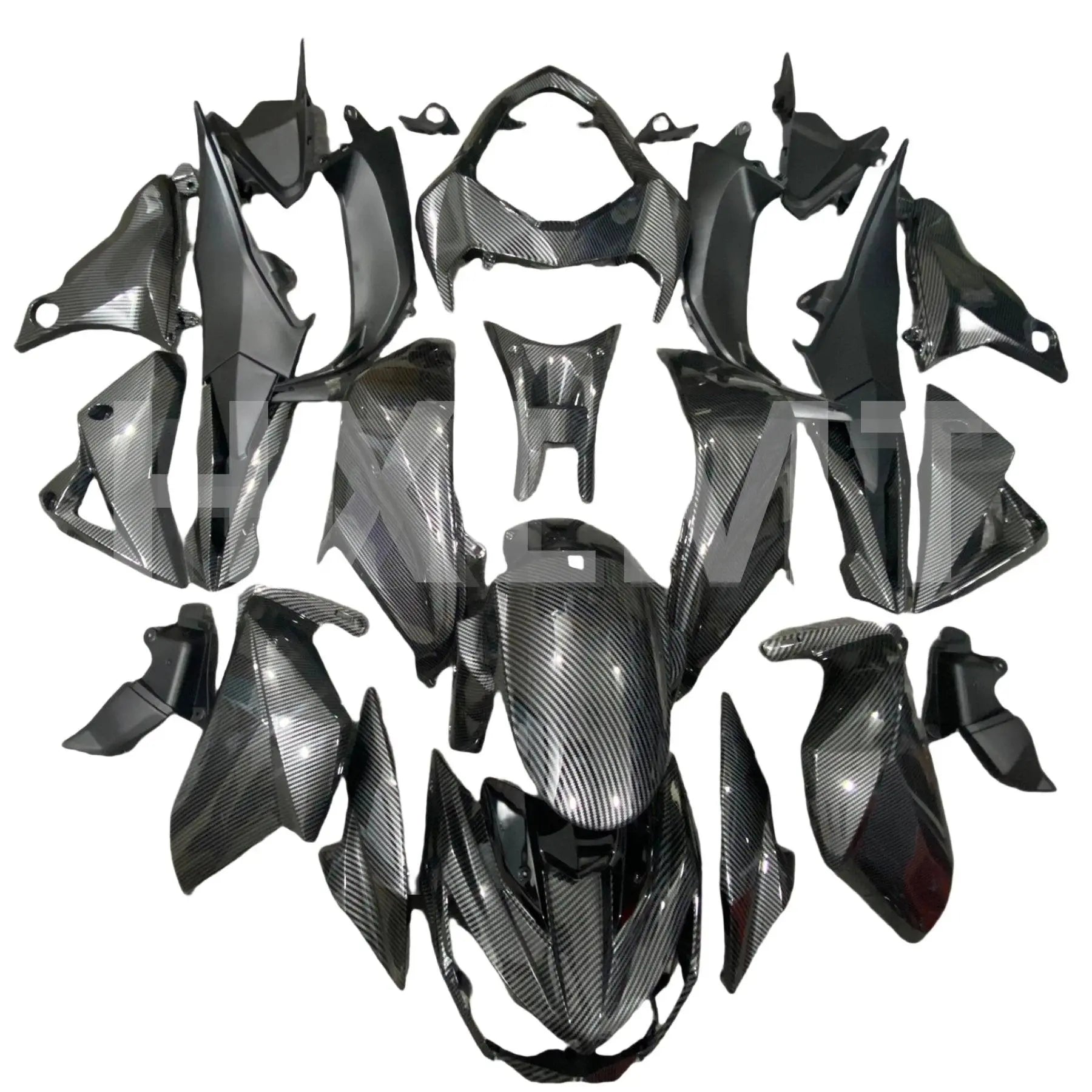 Bodywork Cowling Motorcycle For Kawasaki Z800 2013-2014-2015-2016 Full Fairing Kit Injection Rose Purple Print HXLMOTOR