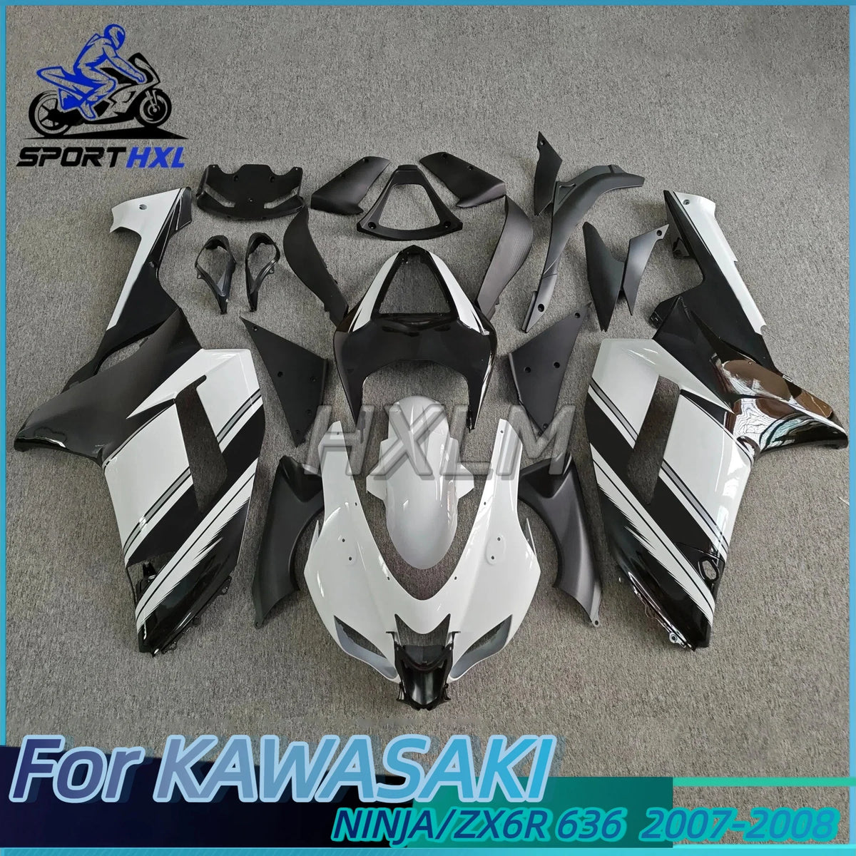 Motorcycle Aftermarket Fairings Kit Fit For Ninja ZX6R ZX‑6R 636 2007 2008 ABS Injection Mold Full Body Fairing Set Accessories