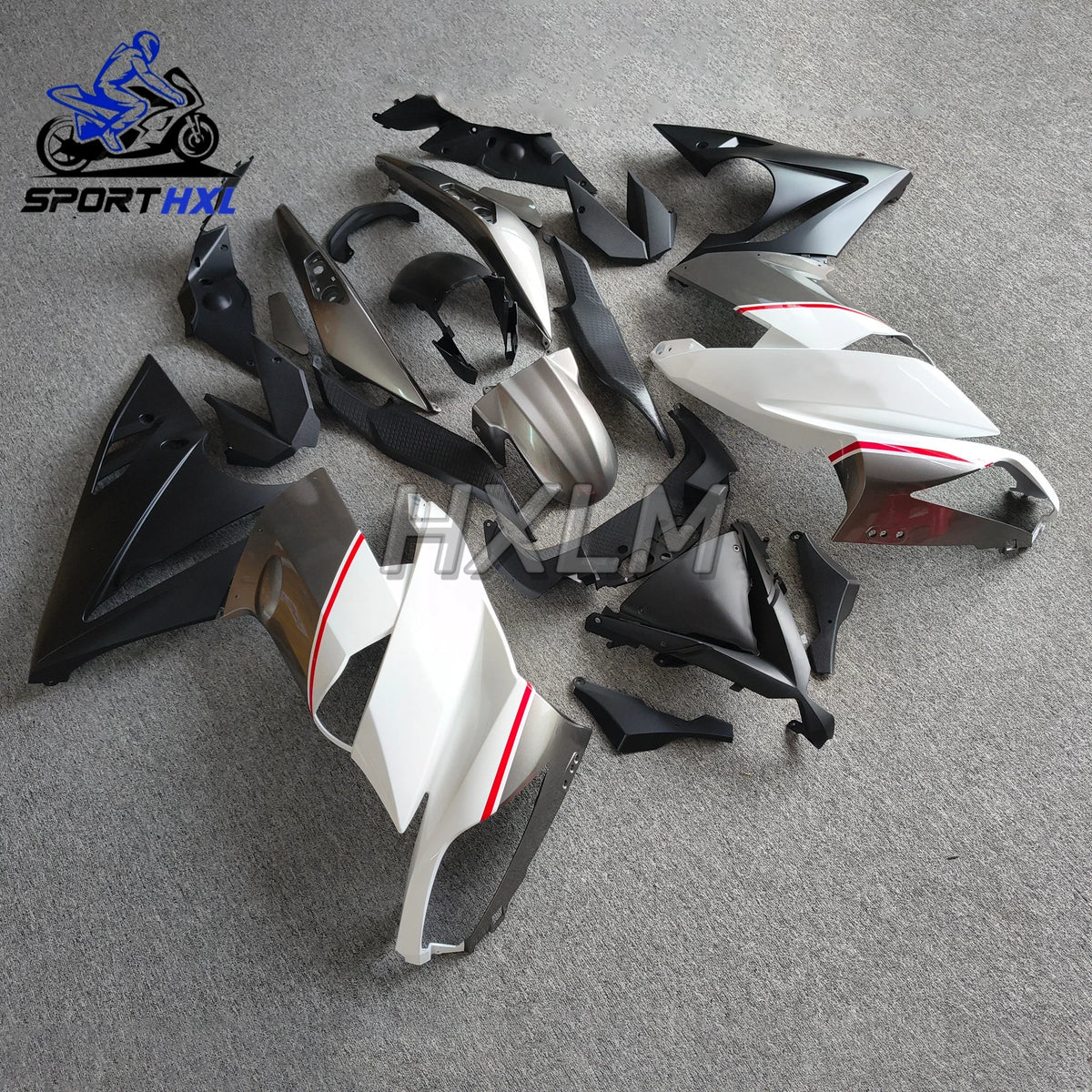 Plastic Fairings For NINJA 650R 2009 - 2011 White Black Fairings ER6F 2010 Abs Fairing For Kawasaki ER-6F 09 10 11
