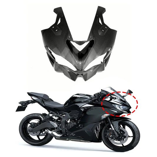 For KAWASAKI ZX25R ZX4R ZX-4RR ZX4RR 2020-2024 Front Headlight Cover Motorcycle Front Fairing Cover Nose Headlight Panel Cowling HXLMOTOR