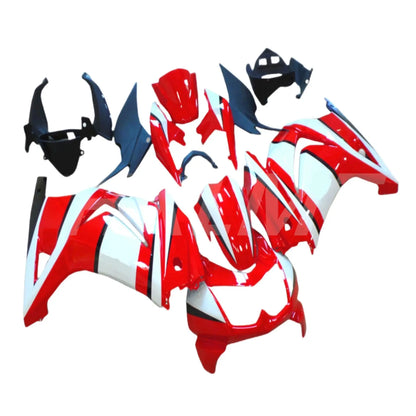 ABS Fairings Kit For KAWASAKI Ninja EX250 08 - 12 EX - 250 EX250 2008 2009 2010 2011 2012 Injection Black Red White Pattern Fitment - HXLMOTOR