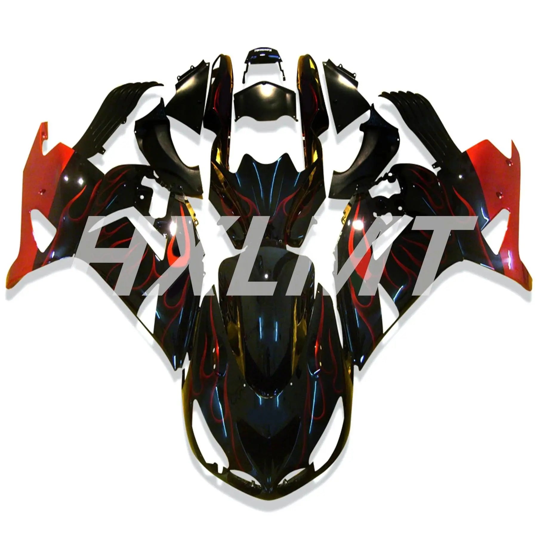 ABS Injection Molding Bodywork Fairings For KAWASAKI ZX14R 06 07 08 09 10 11 ZX14R 2006 2007 2008 2009 2010 2011 Fairing Kit - HXLMOTOR