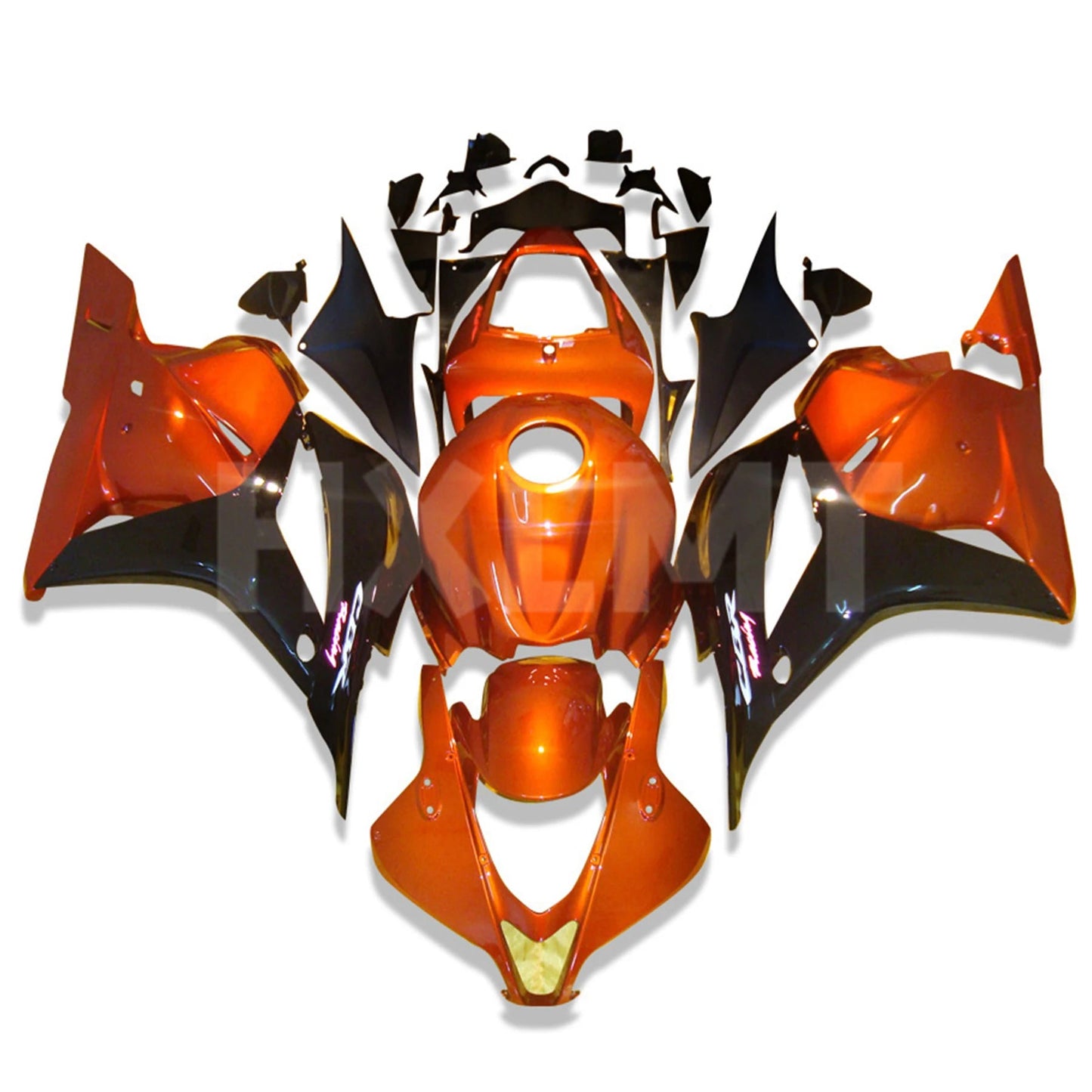 Aftermarket Fairing Kit For Honda CBR600RR F5 2009 - 2012 Black Orange Bodywork cbr600rr f5 09 CBR 600 RR 08 Repsol fairings - HXLMOTOR