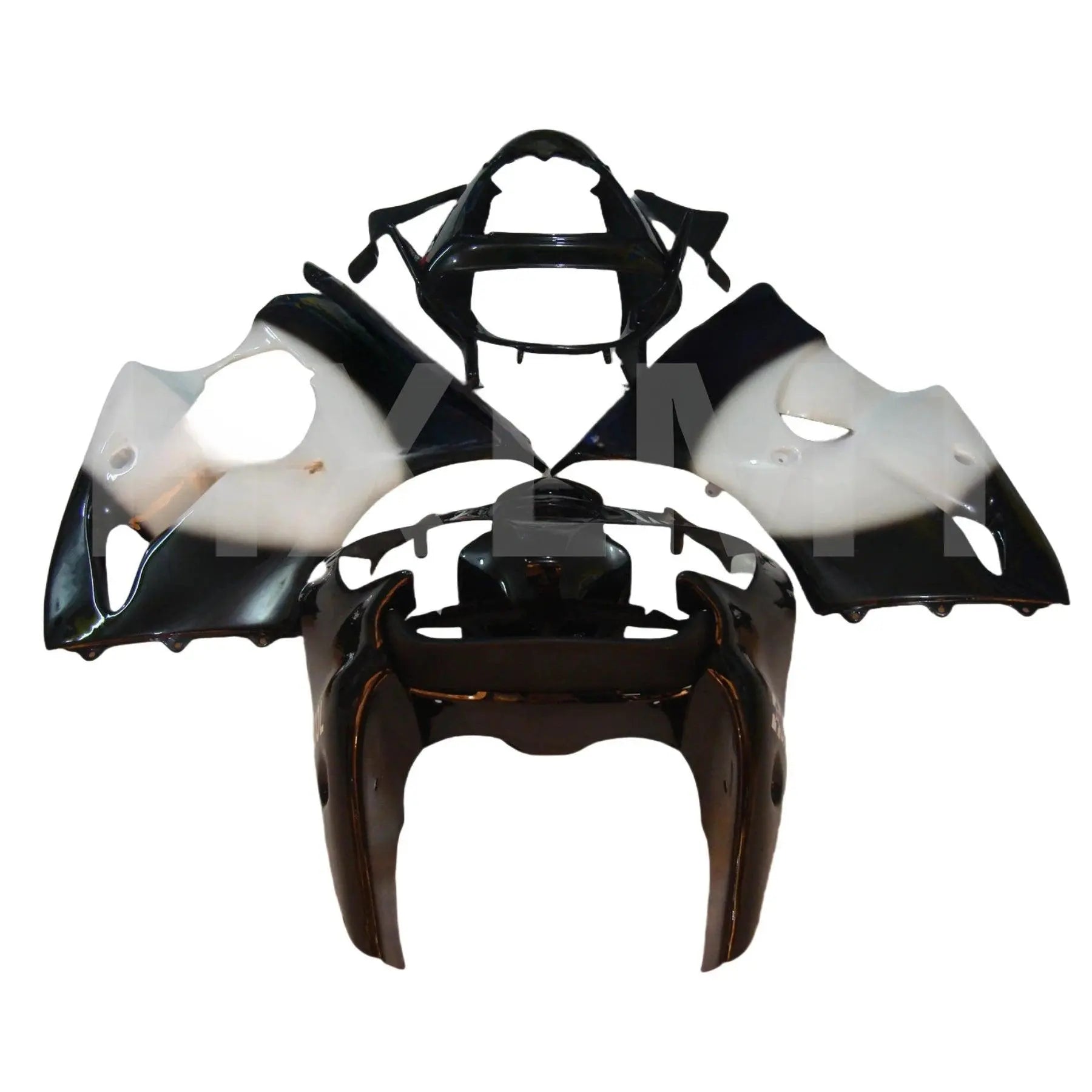 Aftermarket fairings Kits Set For Kawasaki ZX6R 2000 2001 2002 Green White Black Motorcycle Fairing zx6r 00 01 02 Injection - HXLMOTOR