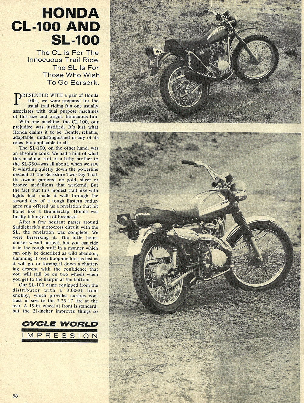SL 100 (1970-73)