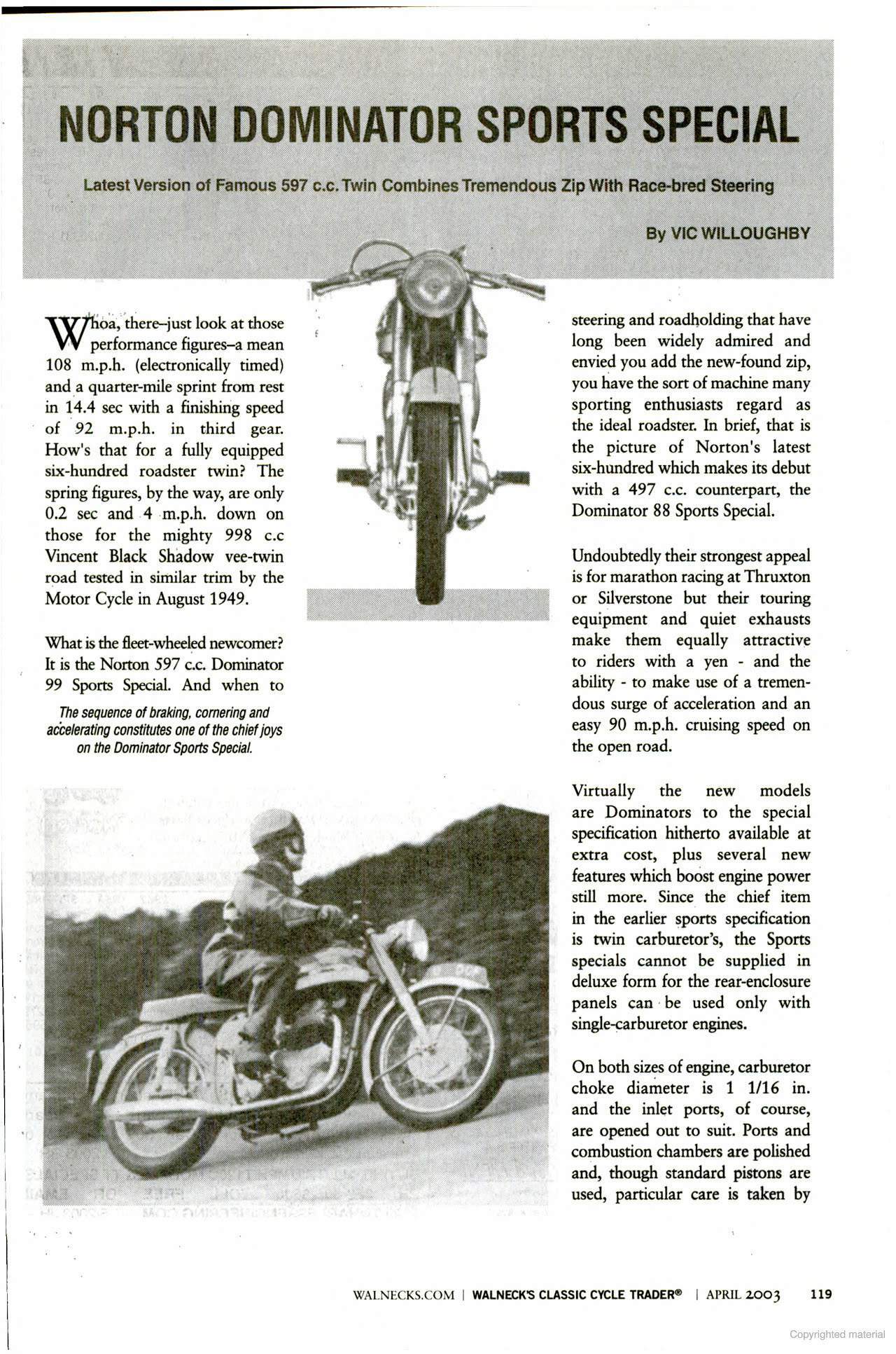Dominator 88SS (1961-62)